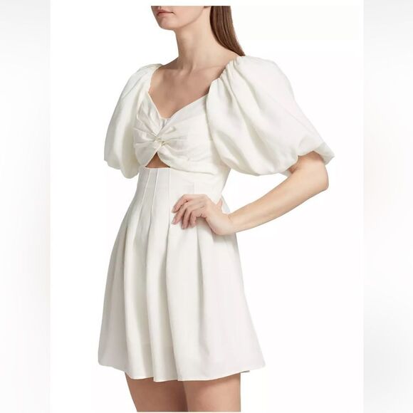 NEW ASTR The Label SERILDA CUTOUT PUFF SLEEVE MINI DRESS - Picture 6 of 17